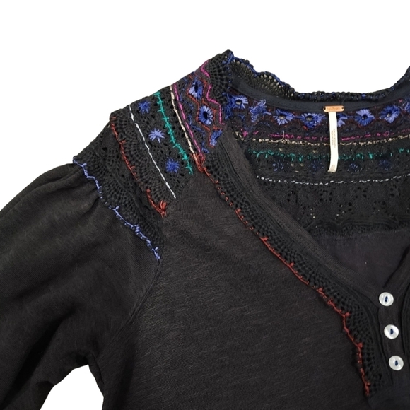 Free People“Siesta Fiesta” Boho Top S NWT - Picture 9 of 13
